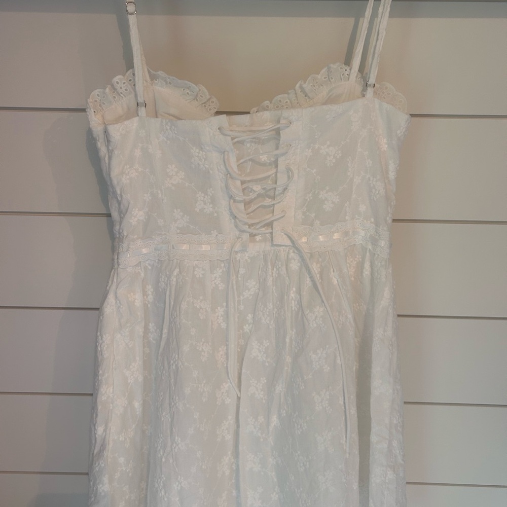 Altar’d State white eyelet embroidered mini dress - Picture 7 of 10
